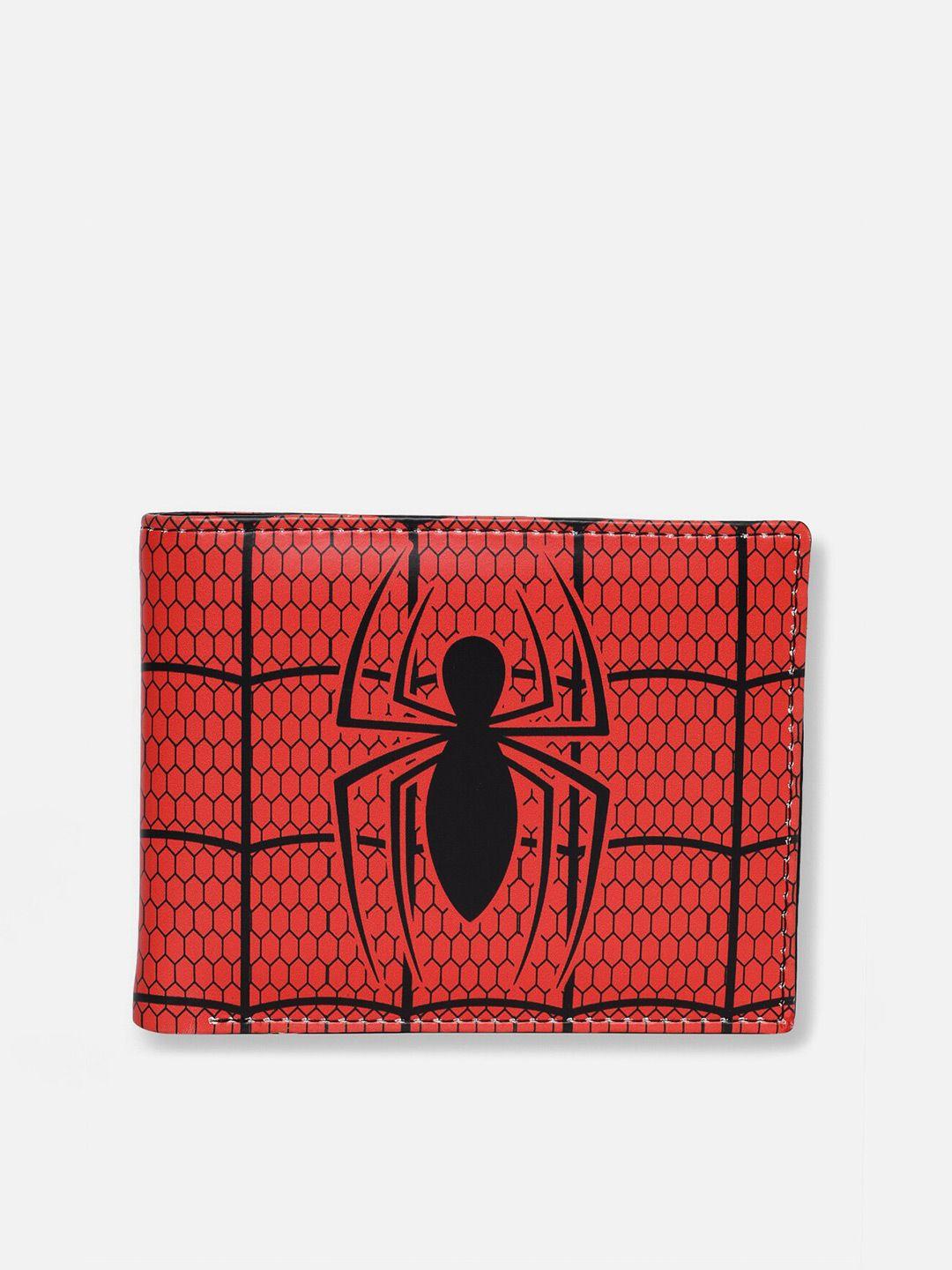 kara spider man printed two fold wallet