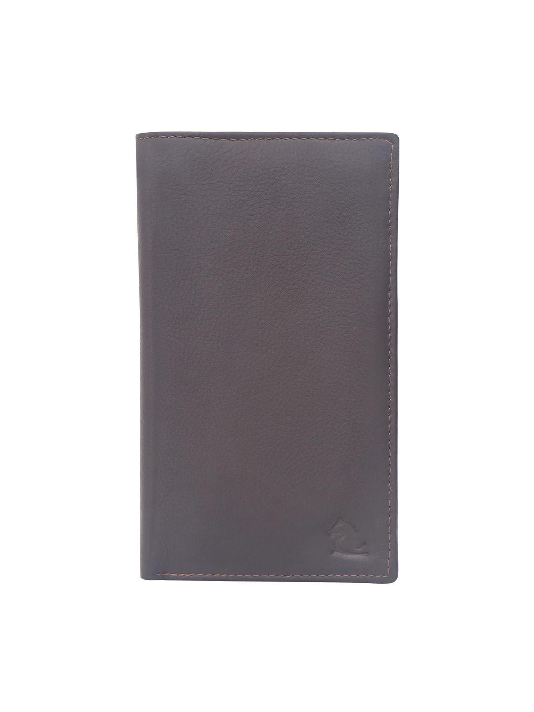 kara unisex leather long two fold wallet