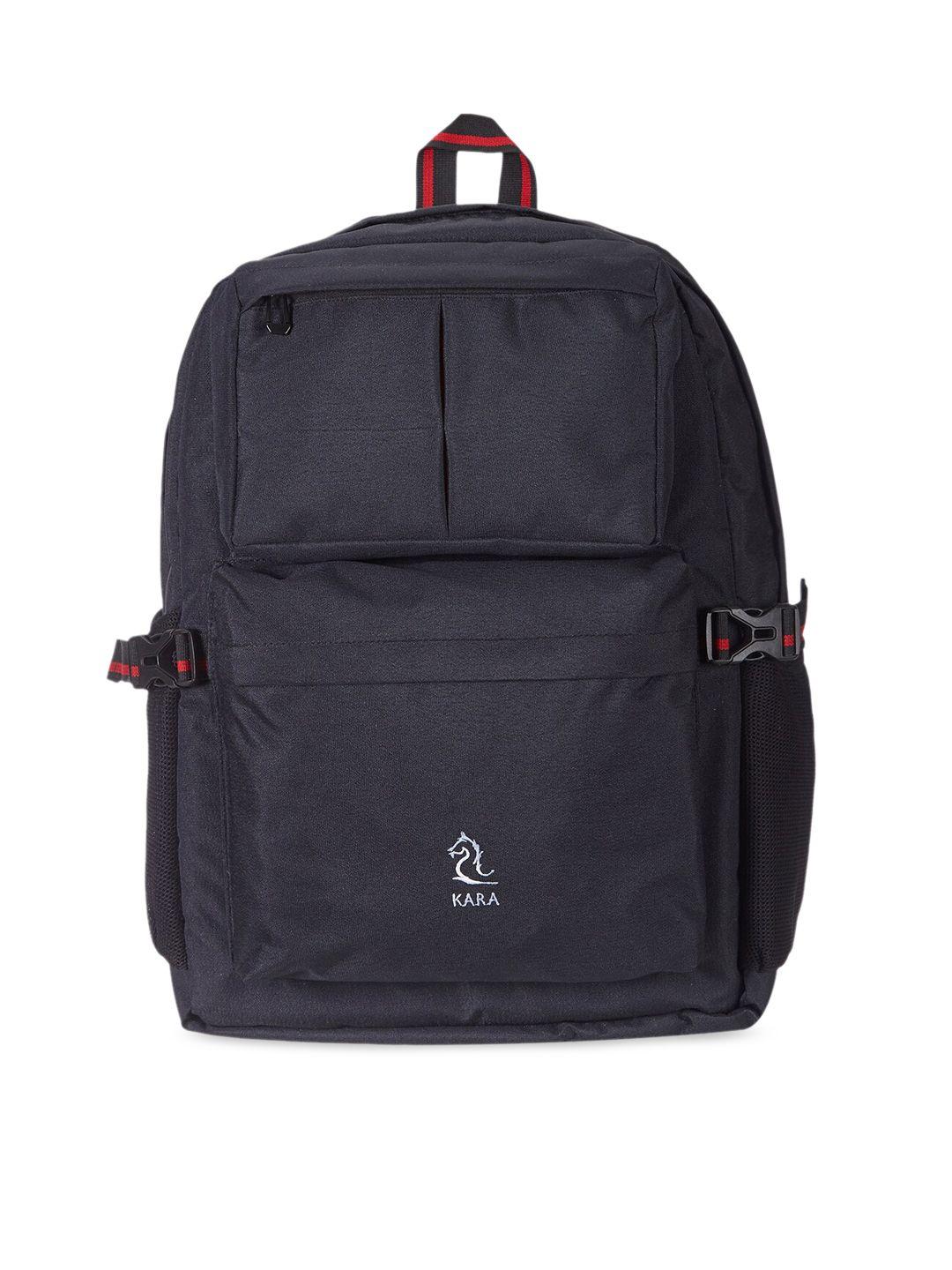 kara unisex navy blue solid backpack