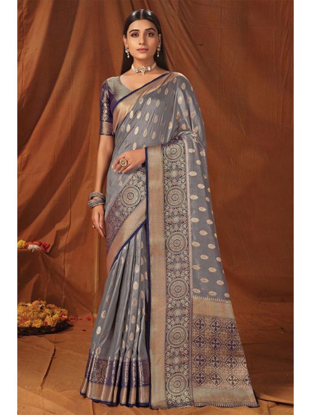 karagiri ethnic motifs woven design zari silk saree
