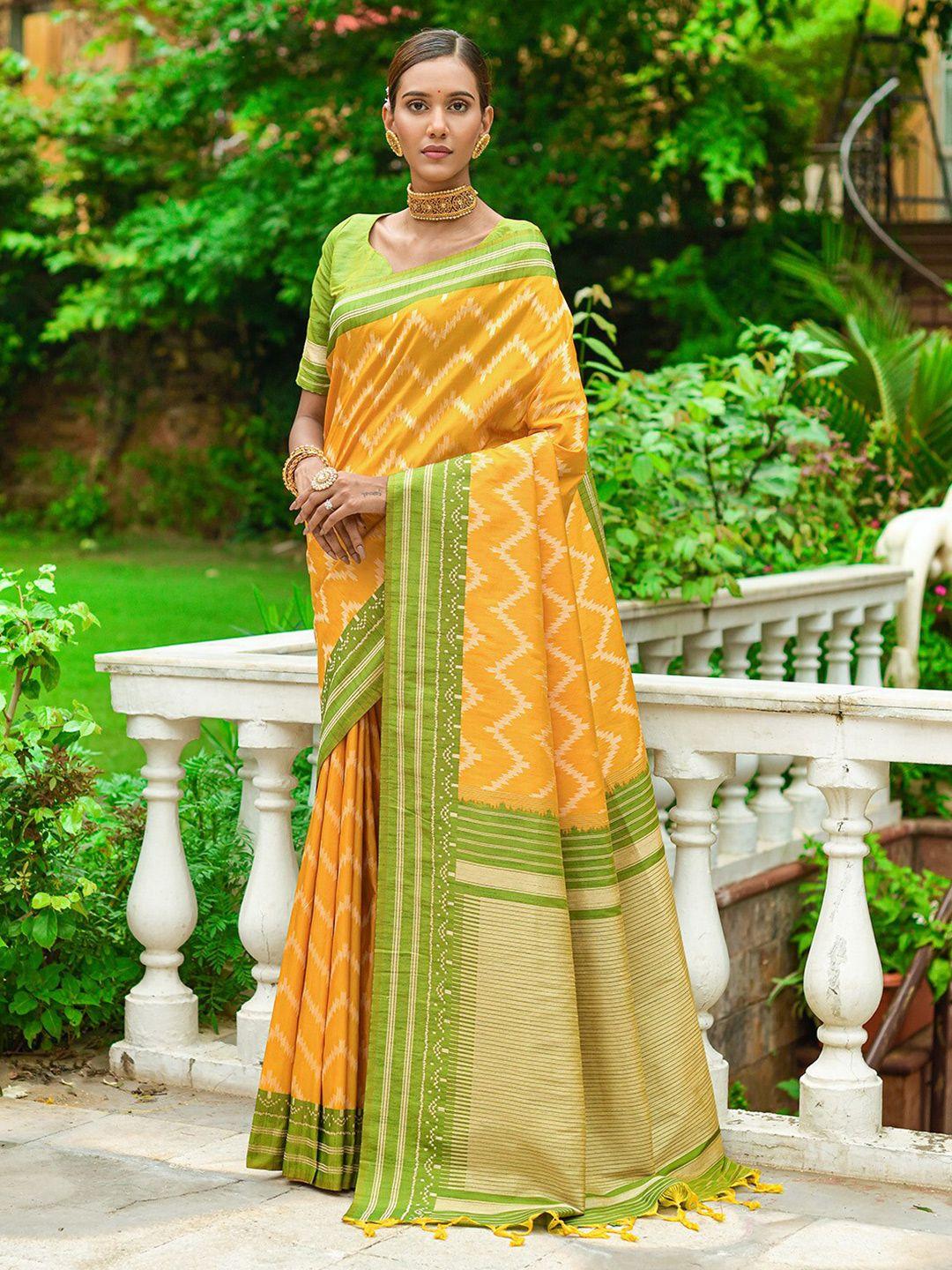 karagiri geometric printed saree
