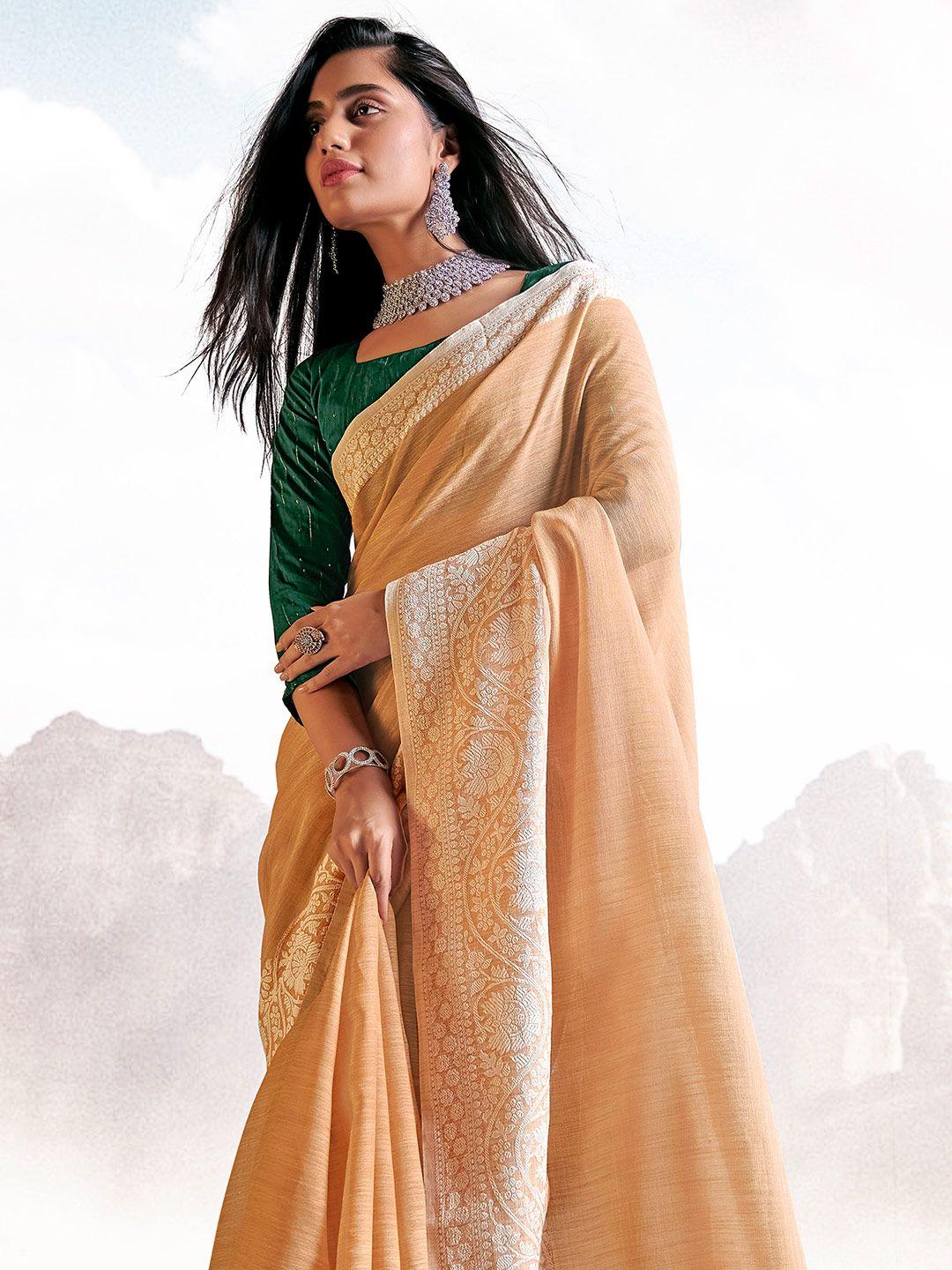 karagiri  linen blend saree