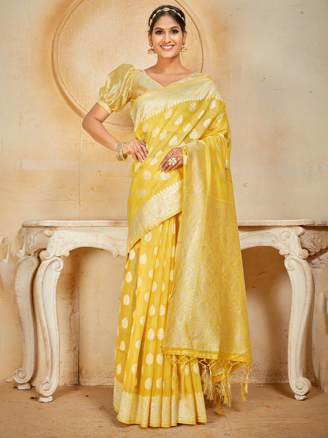 karagiri ethnic motif woven design zari banarasi saree