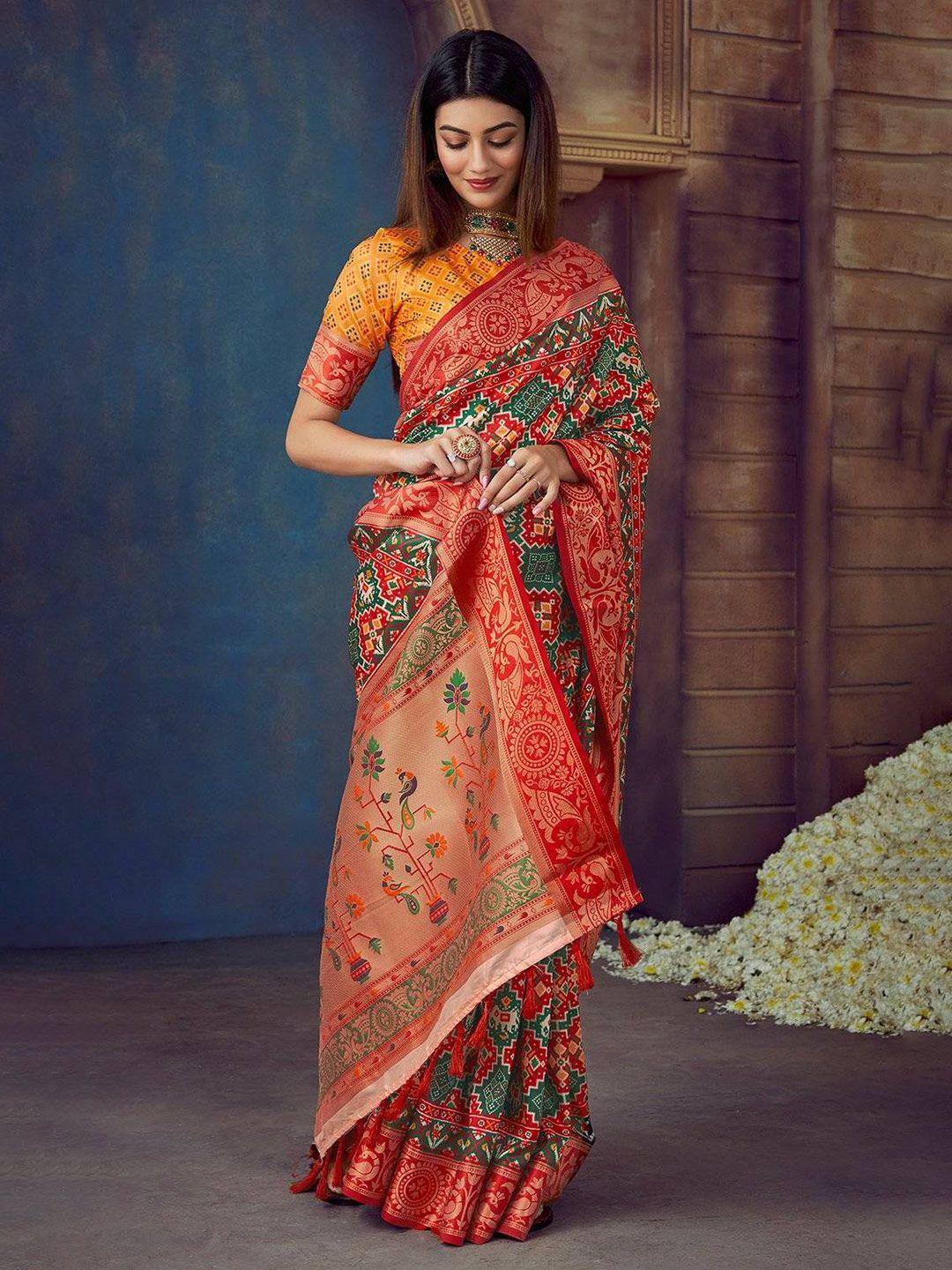 karagiri ethnic motifs zari art silk mysore silk saree