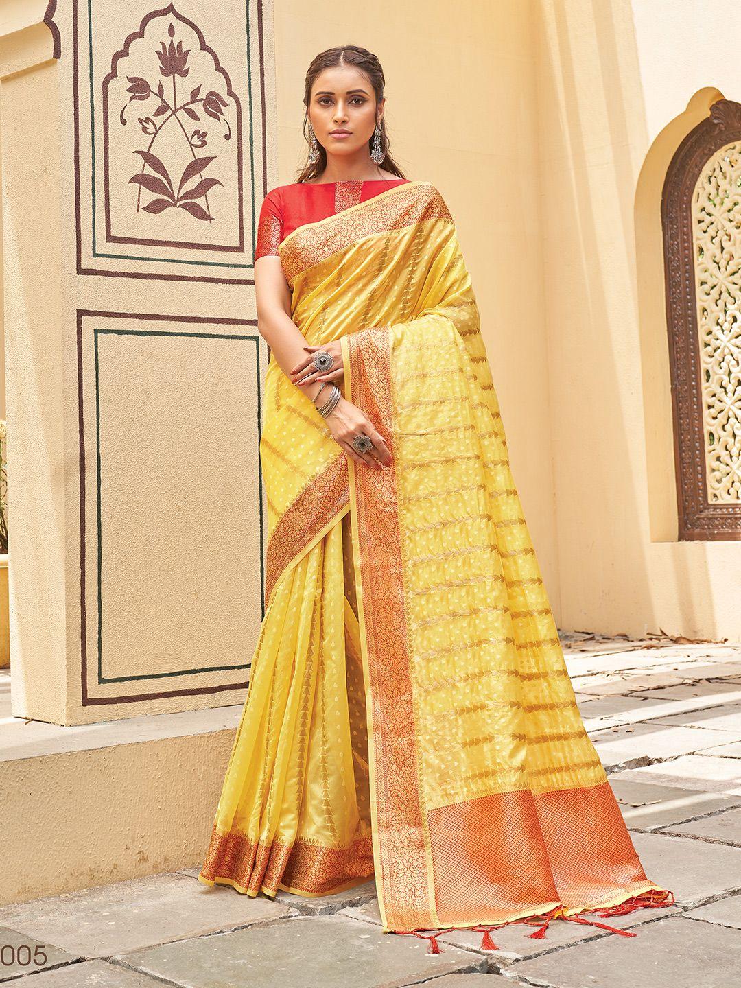 karagiri striped zari saree