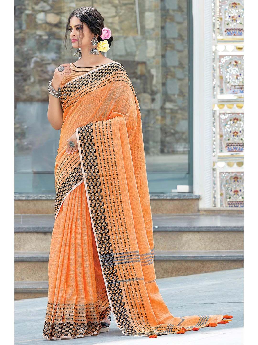 karagiri woven border saree