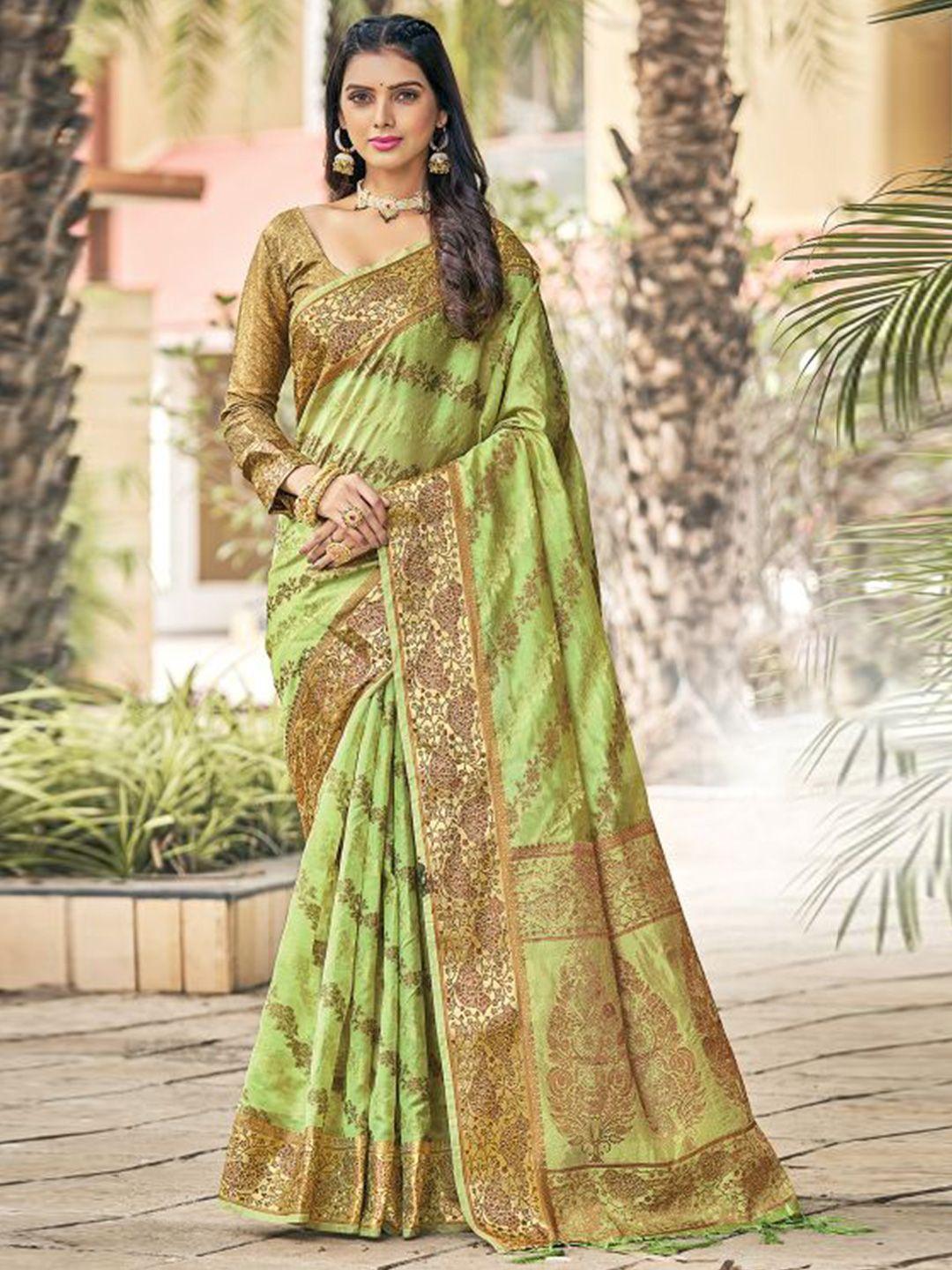 karagiri woven design zari saree