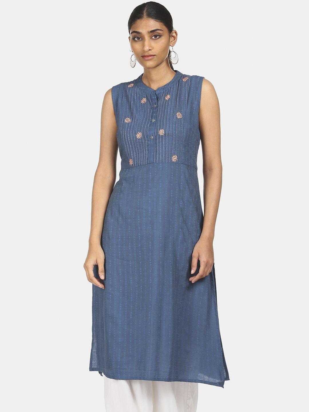 karigari women blue kurta