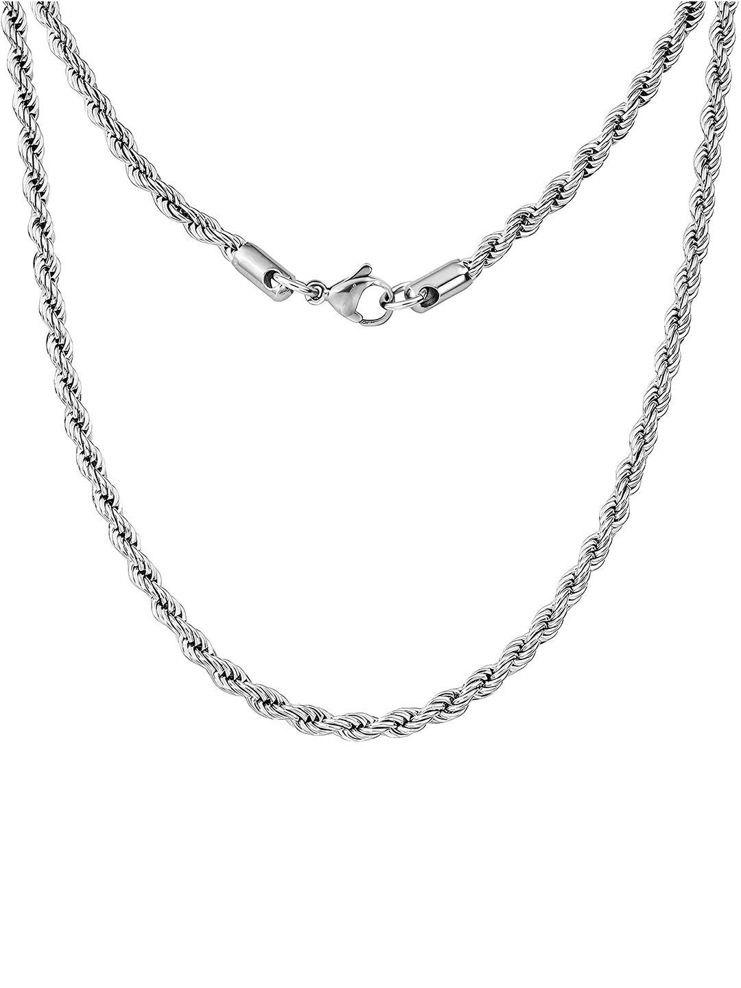 karishma kreations silver-plated minimal chain