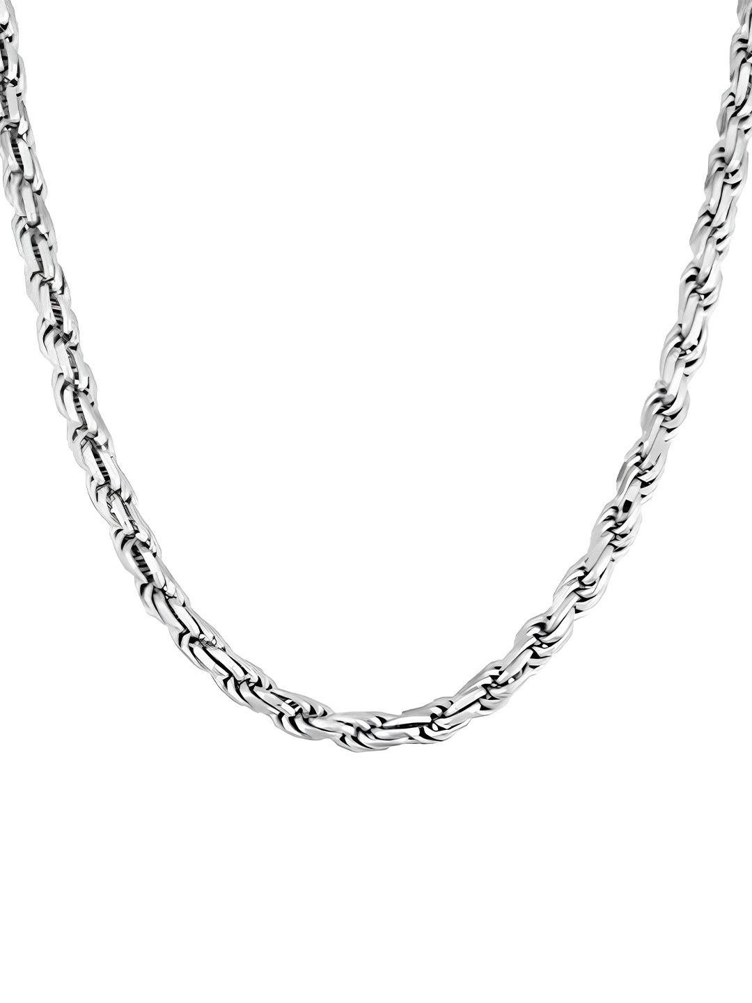 karishma kreations silver-plated stainless steel chain
