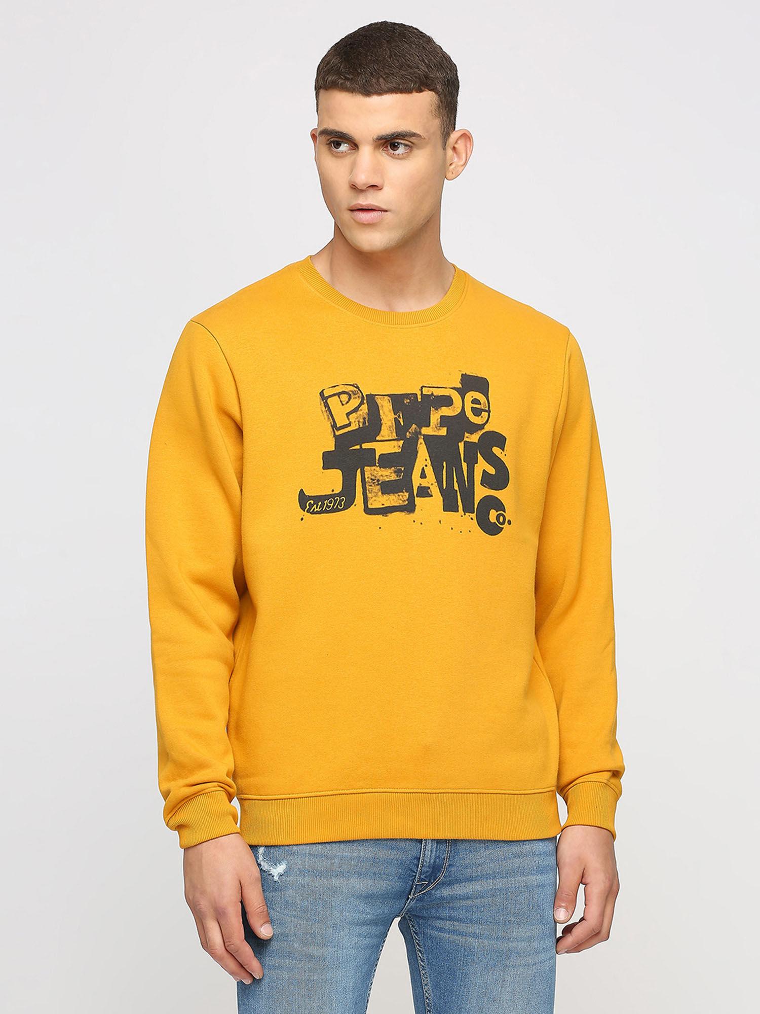 karl brand carrier sweatshirt yellow