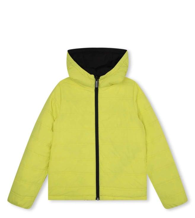 karl lagerfeld kids yellow regular fit jacket
