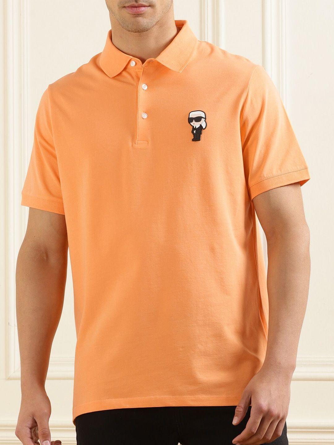 karl lagerfeld polo collar t-shirt