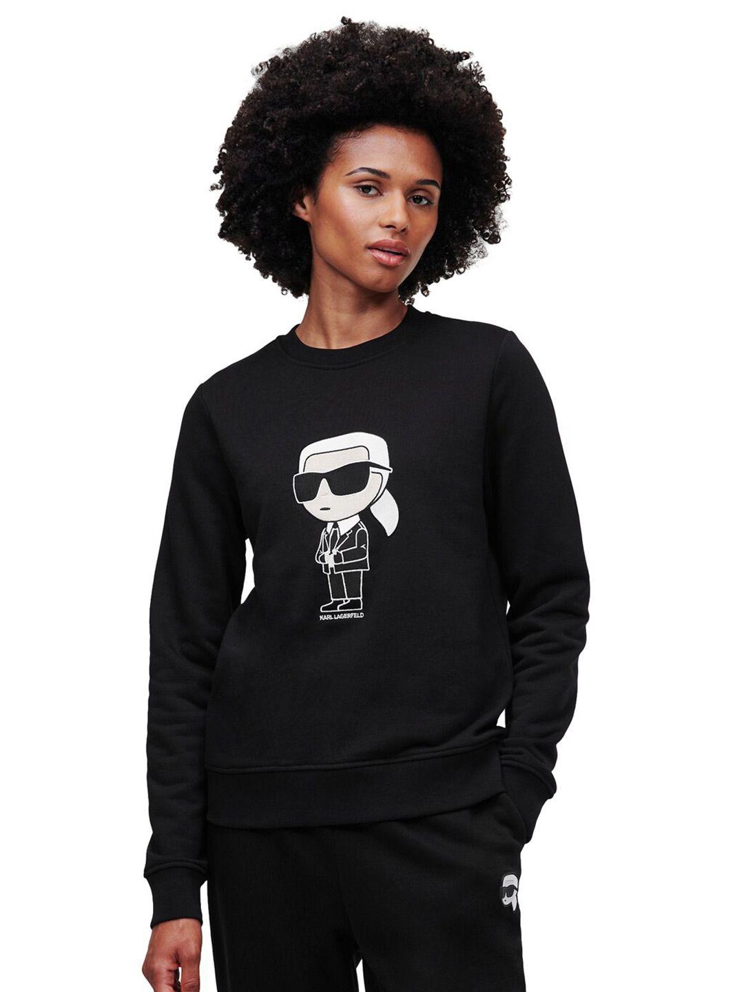 karl lagerfeld women printed sweatshirt