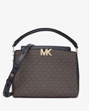 karlie logo print satchel bag