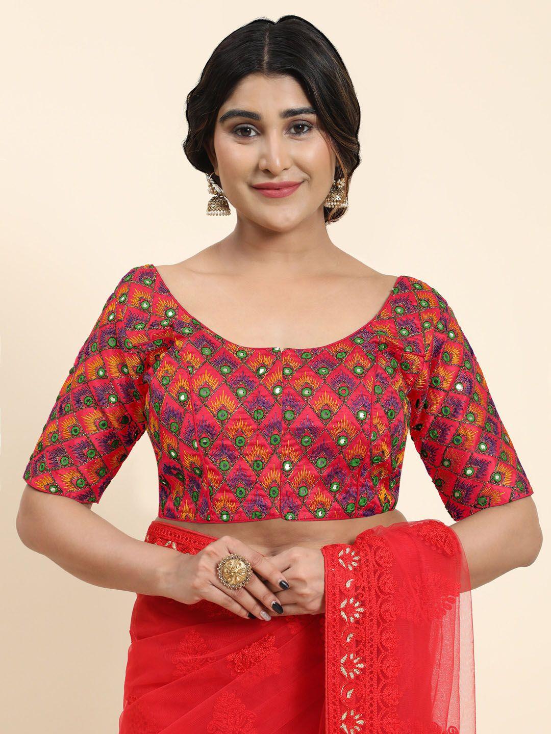 kasak embroidered saree blouse