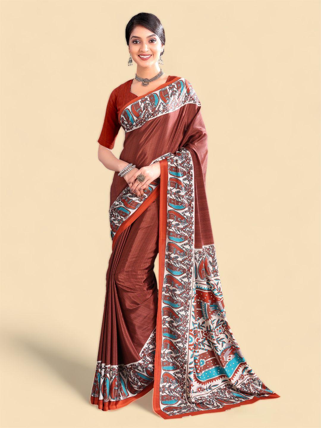 kasak ethnic motifs printed saree