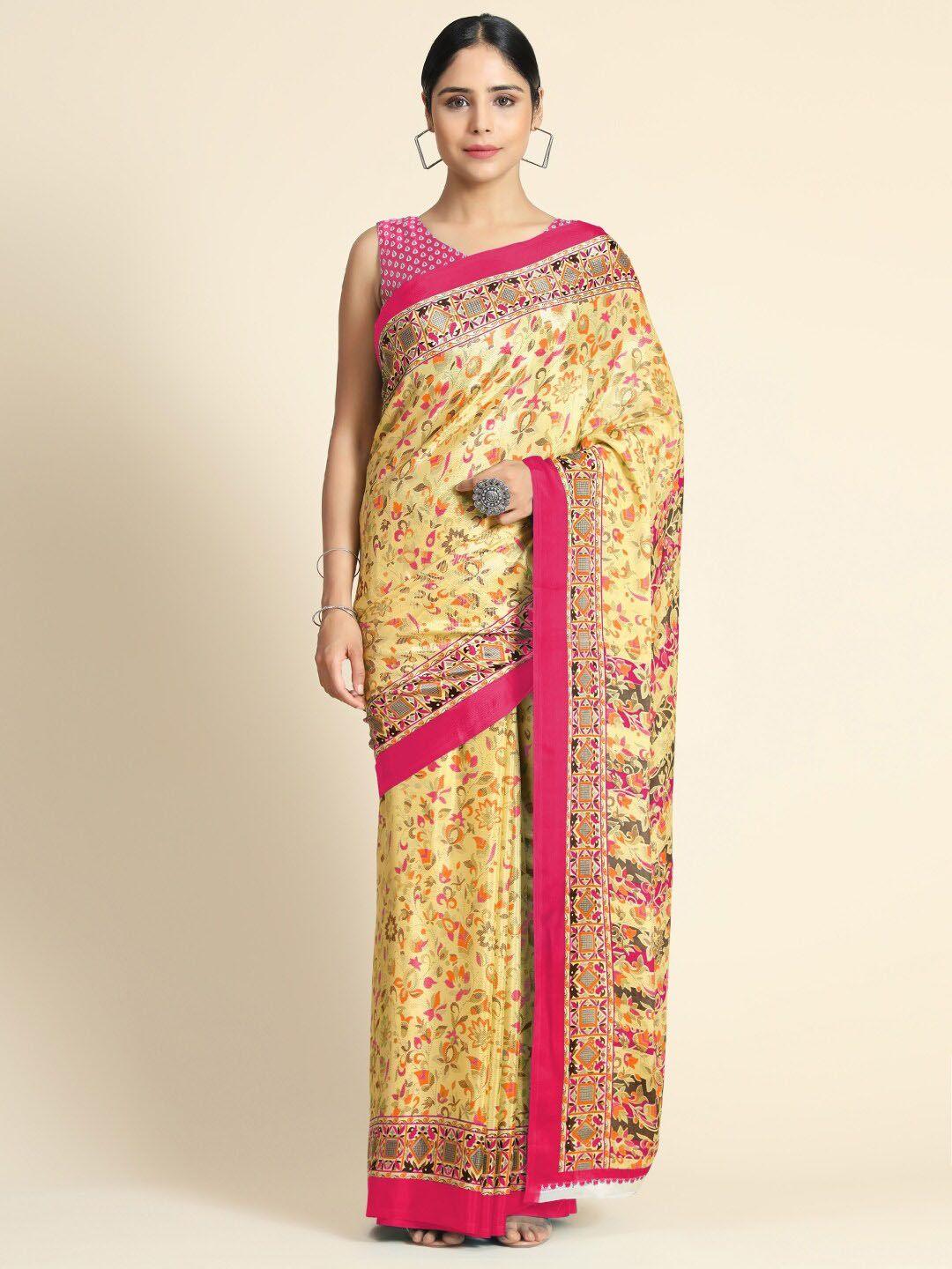 kasak floral printed saree