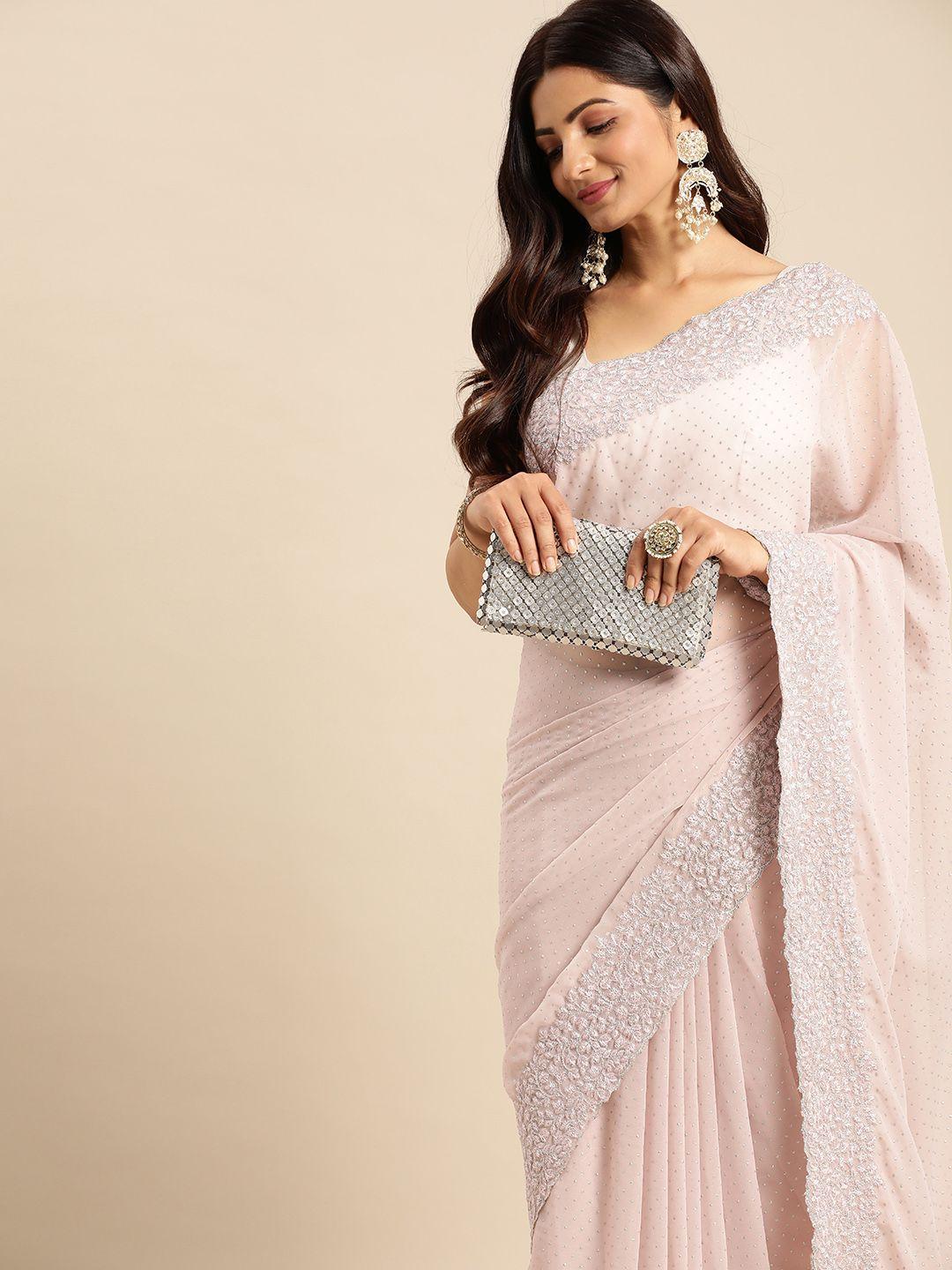 kasee embellished beads and stones saree