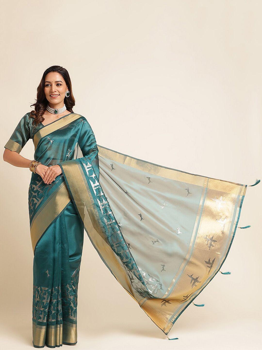 kasee woven design zari saree