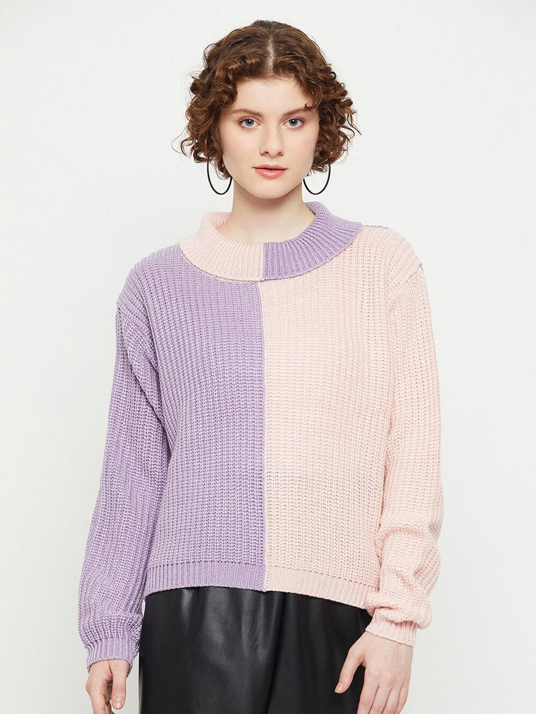 kasma colourblocked wool pullover sweater