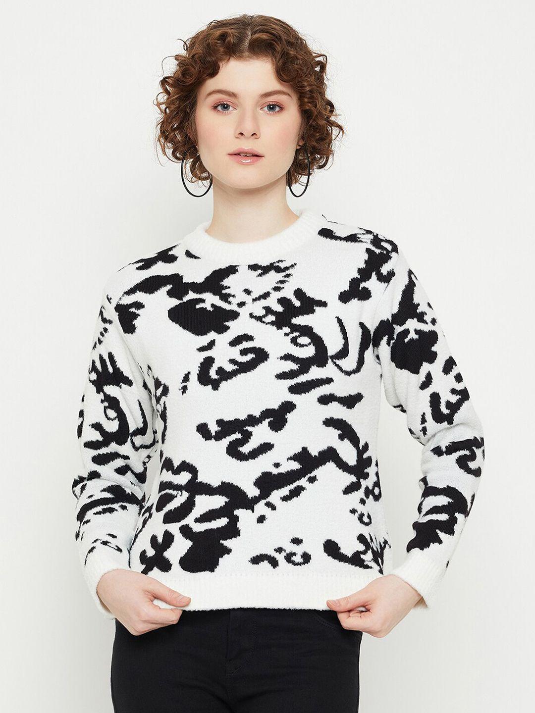 kasma printed woollen pullover