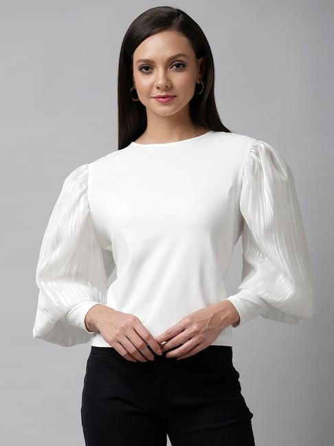 kassually white relaxed fit top