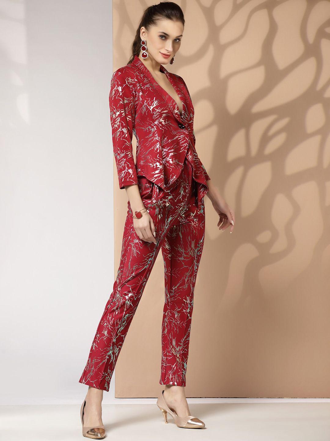 kassually women printed co-ords set