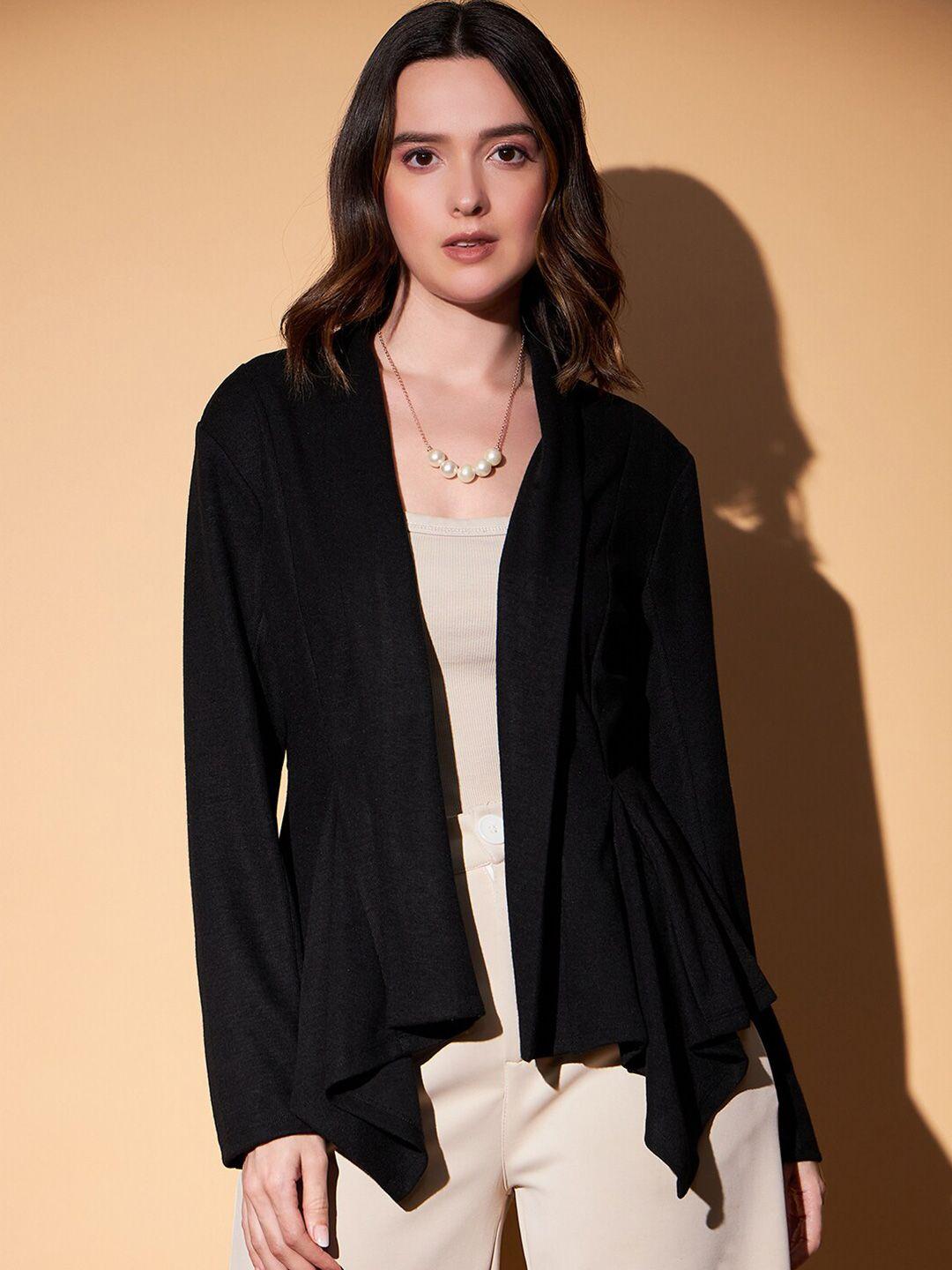 kassually asymmetric open front shrug