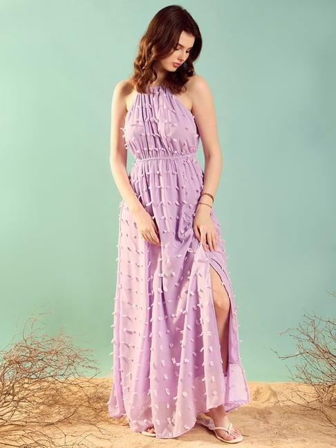 kassually lavender relaxed fit maxi dress