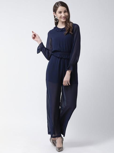 kassually navy maxi jumpsuit