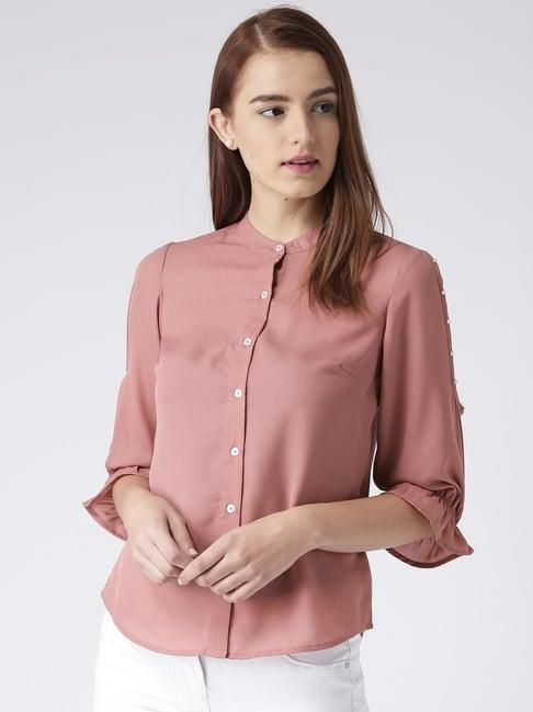 kassually pink relaxed fit shirt