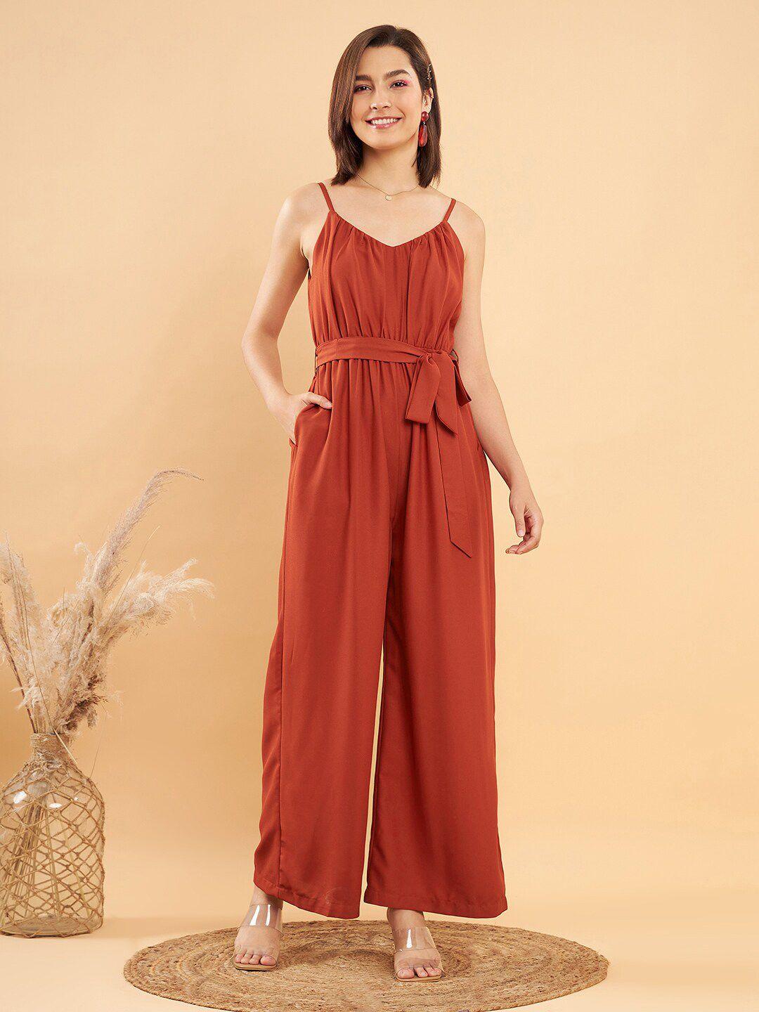 kassually strappy belted jumpsuit