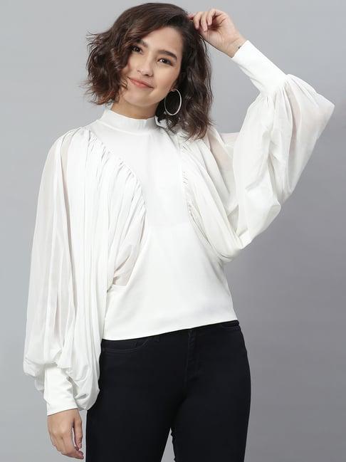 kassually white relaxed fit top