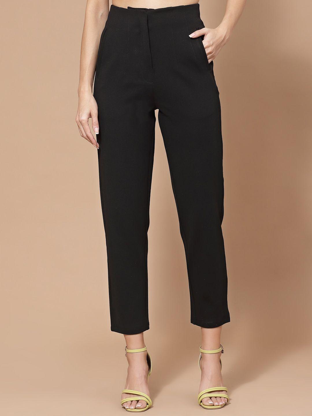 kassually women mid-rise cigarette trousers