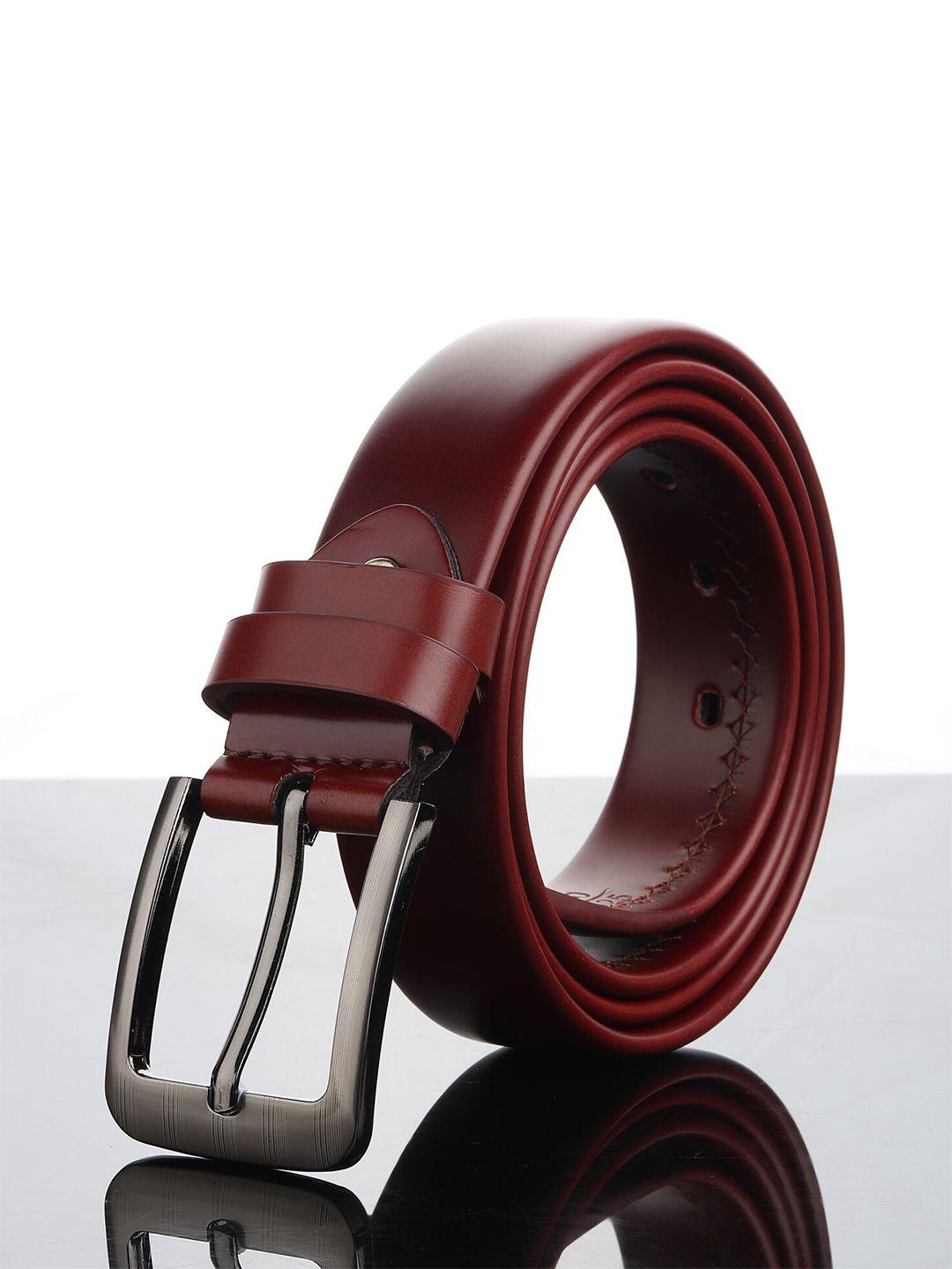 kastner men maroon solid belt