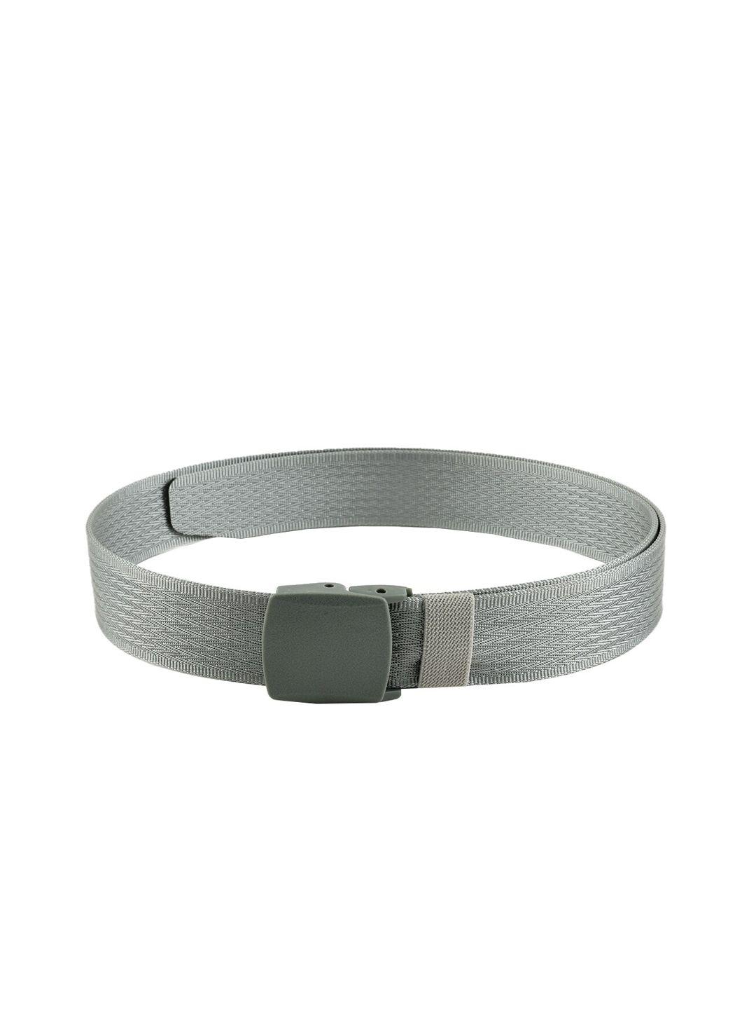 kastner men silver-toned textured belt