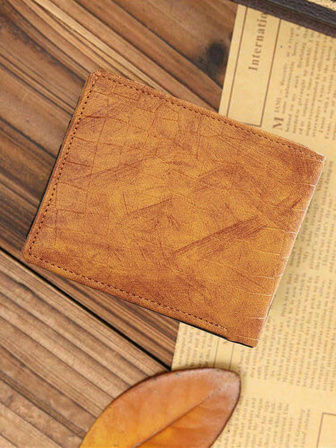 kastner men textured pu two fold wallet