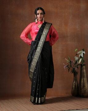 katan banarasi silk saree with border