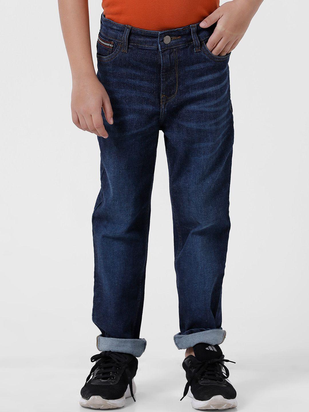 kate & oscar boys comfort fit low distress light fade casual regular cotton jeans