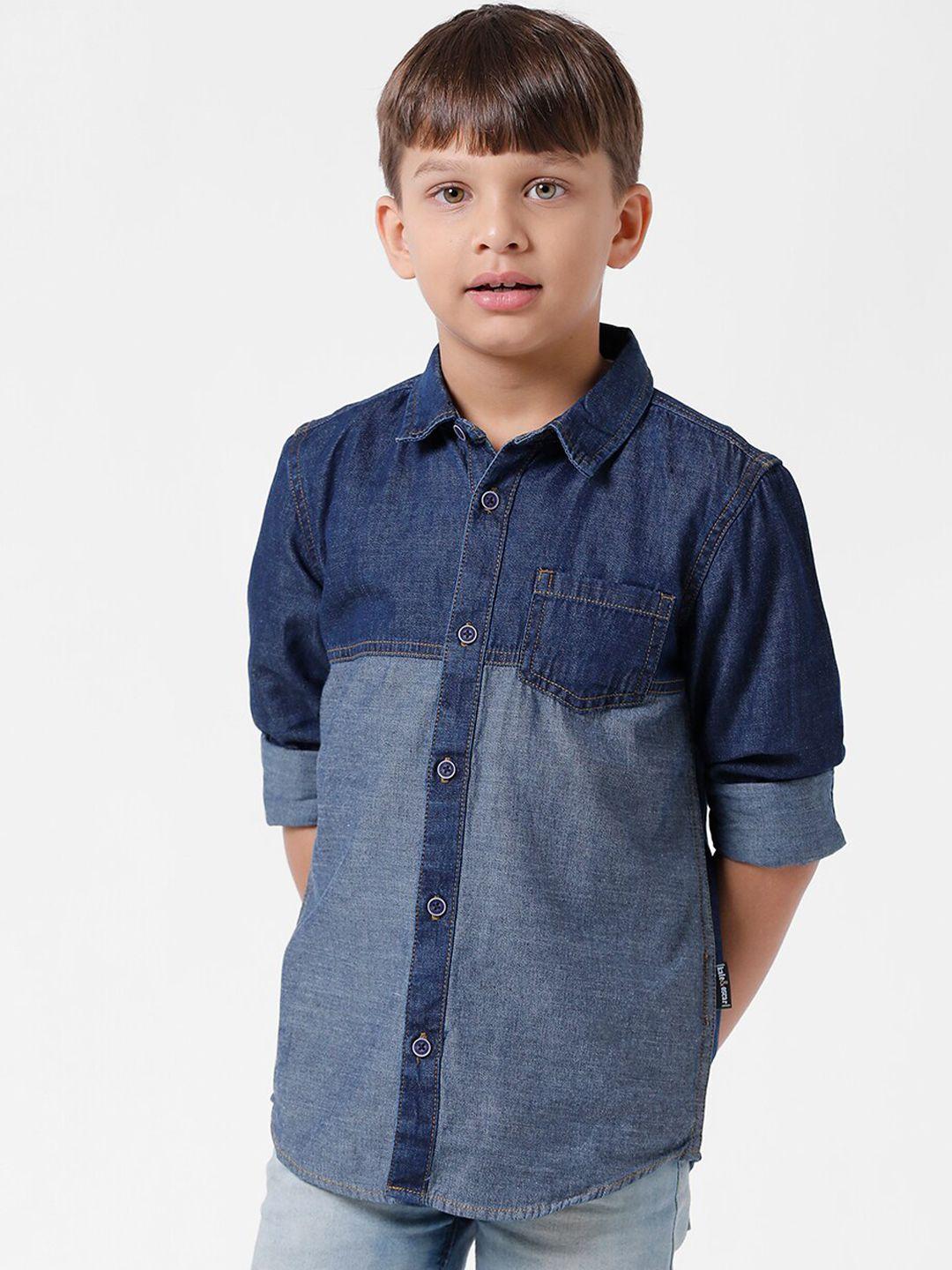 kate & oscar boys modern faded casual shirt