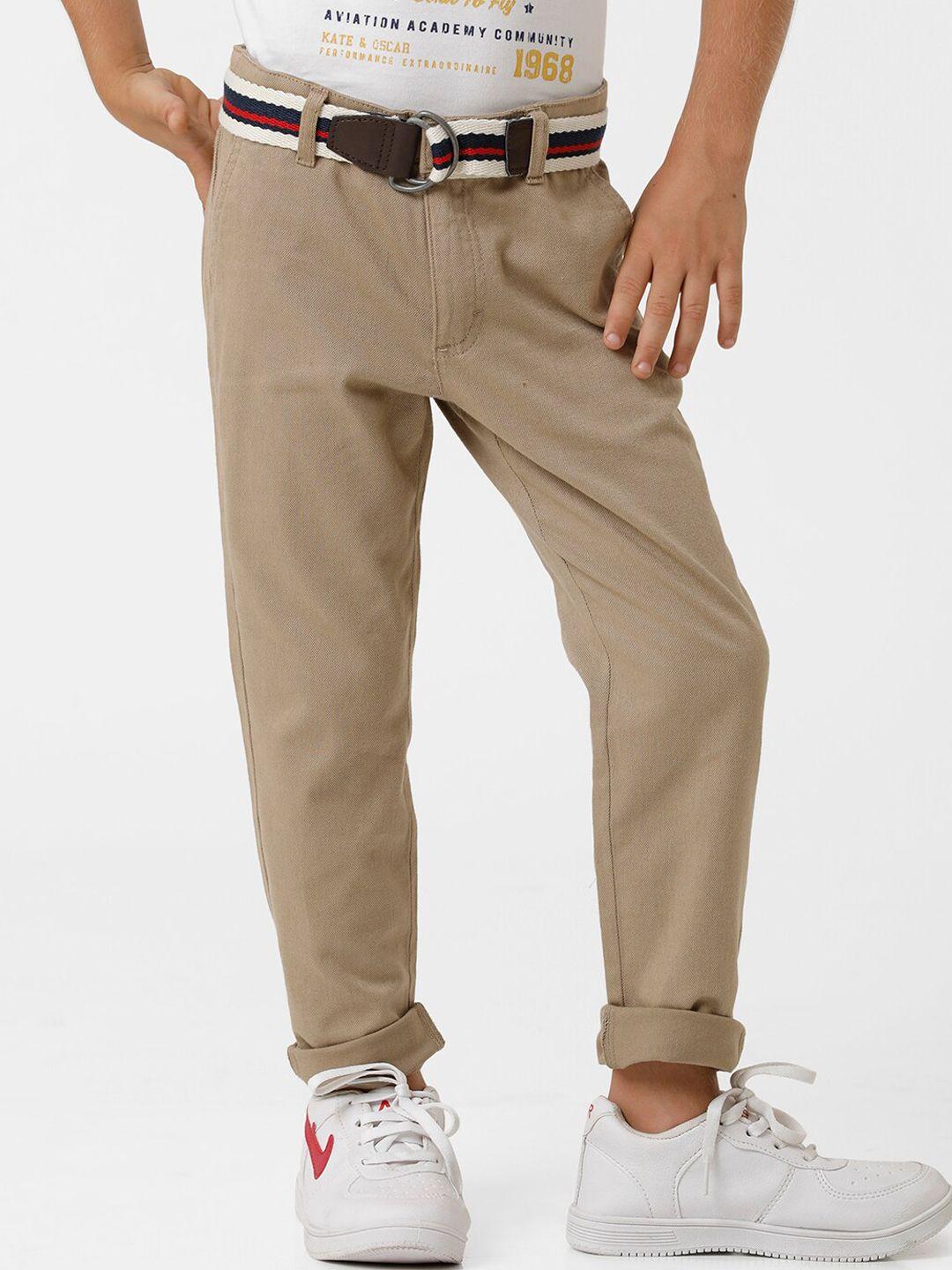 kate & oscar boys smart chinos trousers comes with belt