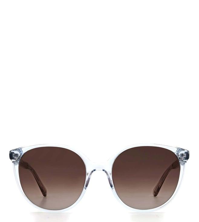 kate spade 204133pjp56ha brown round sunglasses for women