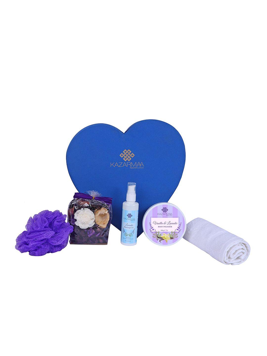 kazarmaa 5-pcs lavender love cleansing and relaxing gift set
