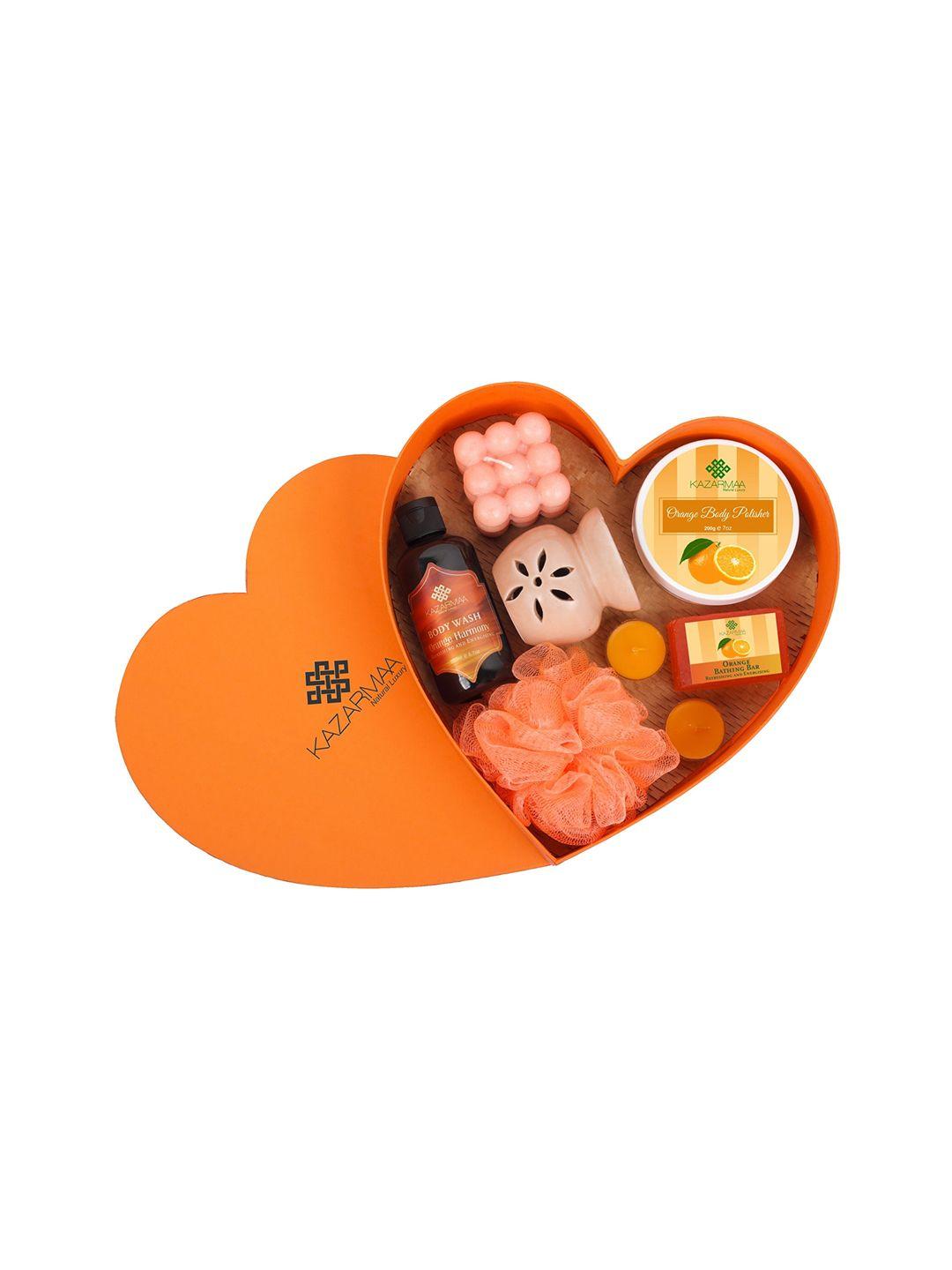 kazarmaa pack of 7 orange luxury aroma gift set