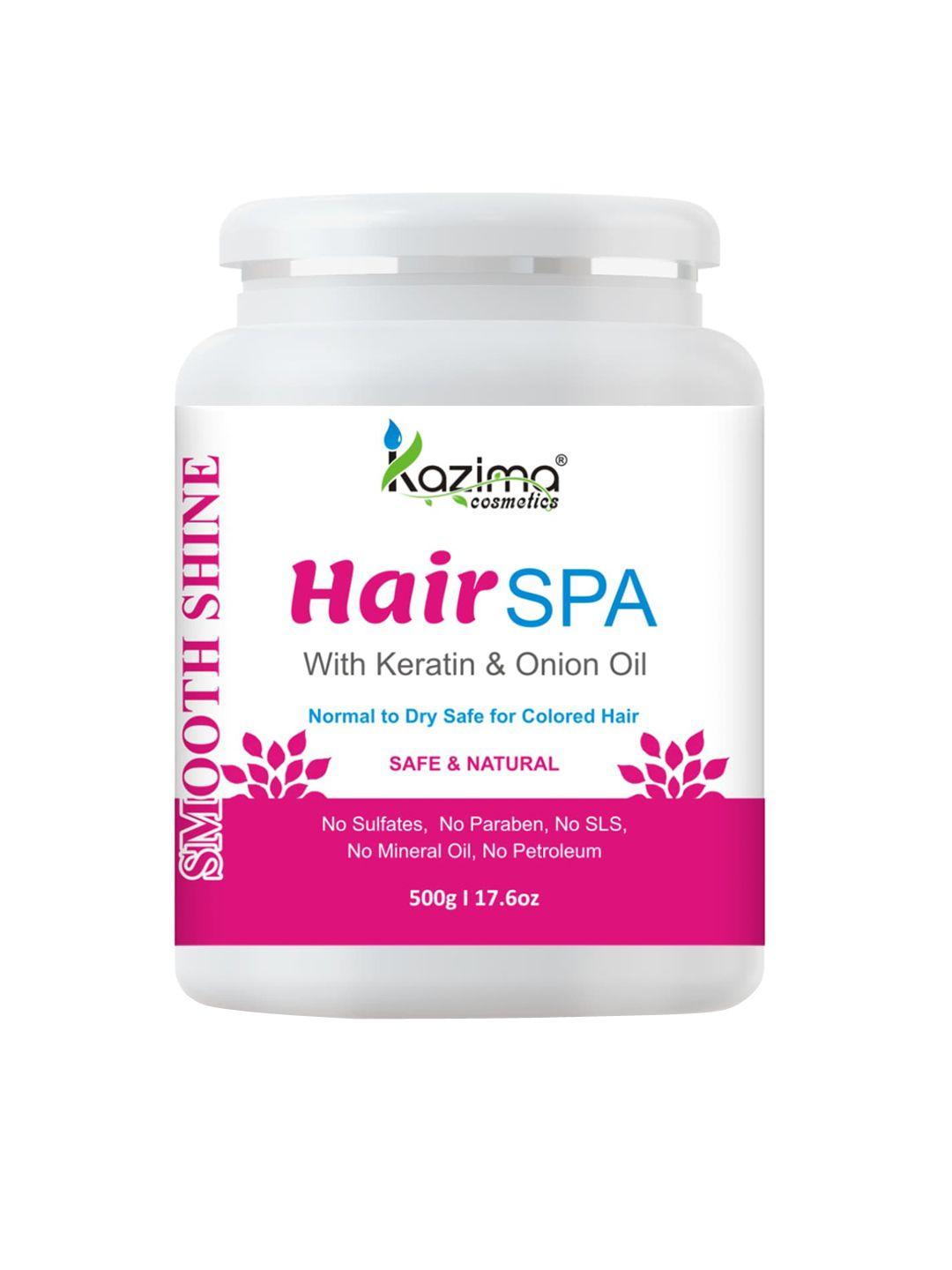 kazima hair spa cream with keratin & onion oil for smooth, shiny & silky hair, 500g