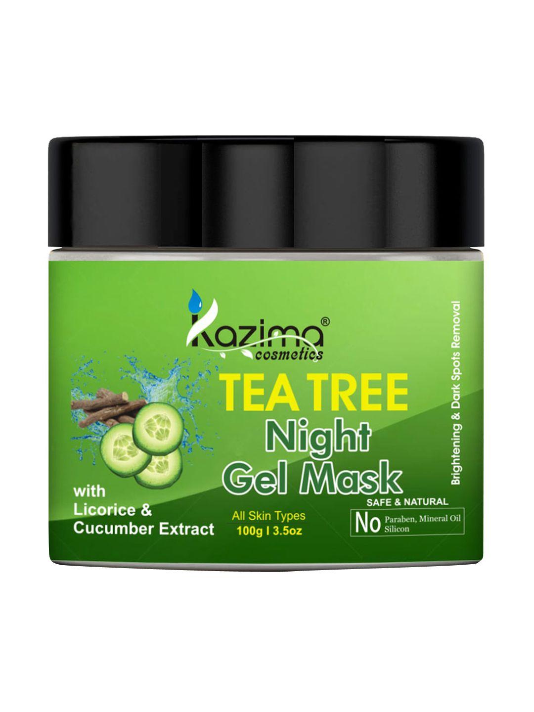kazima tea tree night gel mask - 100g