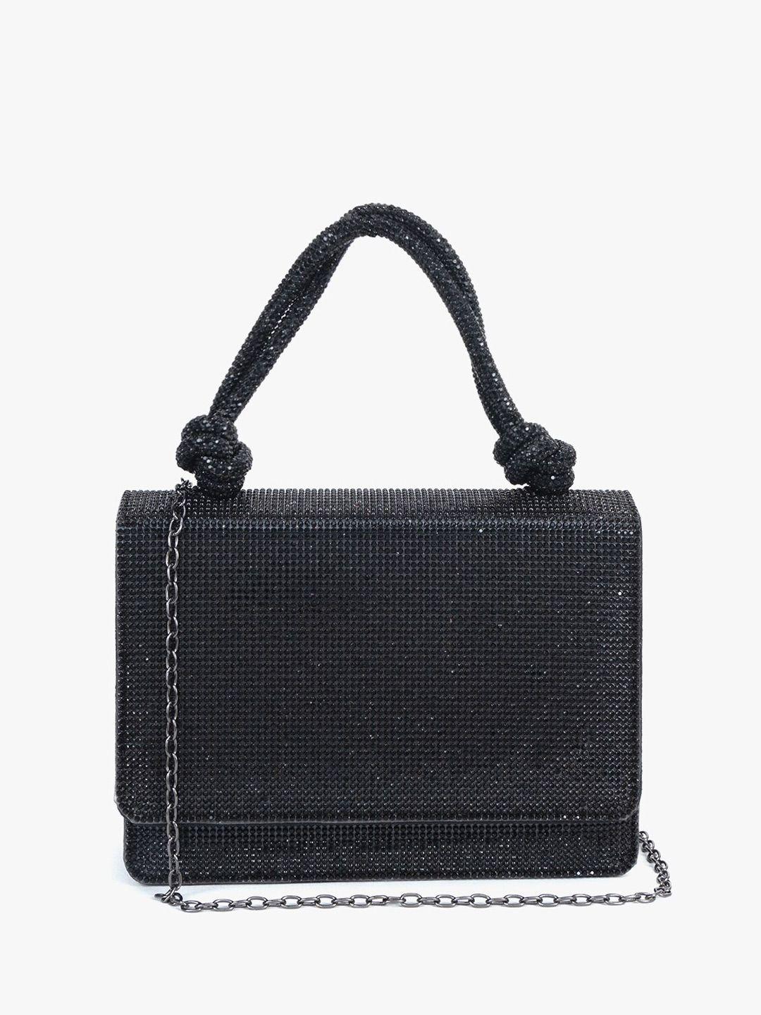 kazo black embellished purse clutch