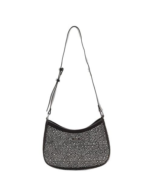 kazo black embellished small sling handbag