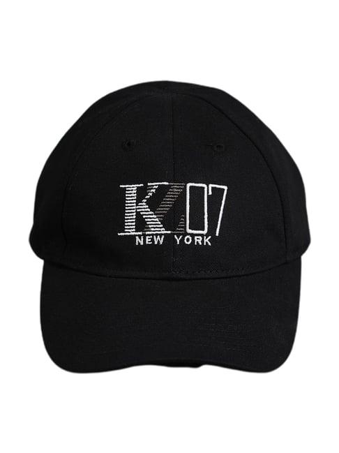 kazo black kz07 logo baseball cap